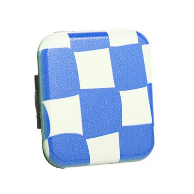 Ρετρό καρό καθρέφτη Βάση βάσης τηλεφώνου σκακιέρας Κλασικός φορητός τετράγωνος συμπαγής καθρέφτης INS Pocket Cosmetics Tool