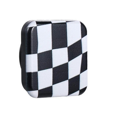 Ρετρό καρό καθρέφτη Βάση βάσης τηλεφώνου σκακιέρας Κλασικός φορητός τετράγωνος συμπαγής καθρέφτης INS Pocket Cosmetics Tool