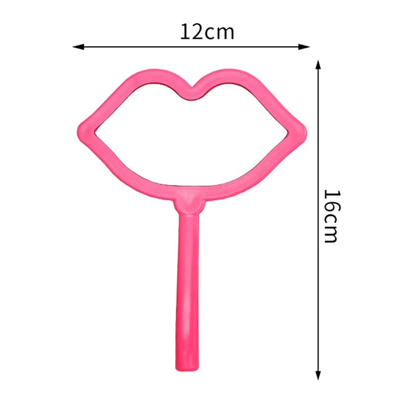 Rankinis makiažo veidrodis lūpų formos makiažo veidrodis su rankena Rankinis veidrodis SPA salonas Kompaktiški veidrodžiai Kosmetinis veidrodis moterims