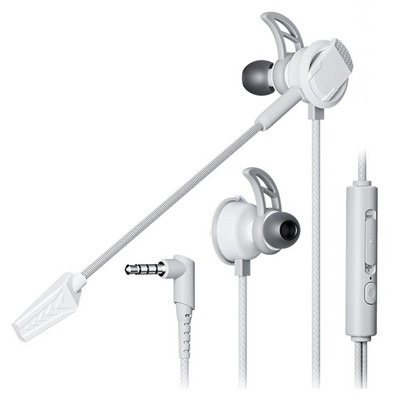 Căști cu fir RX3 Pro Căști intraauriculare în formă de L, mufă de 3,5 mm, design cu izolație de zgomot, căști pentru computer laptop