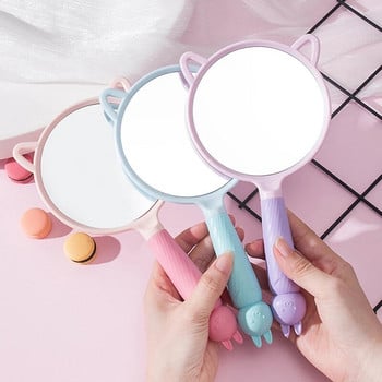 Ръчно мини огледало SPA Salon Сладко огледало Огледало за грим за удължаване на мигли Rabbit Mouse Ръчно козметично огледало с дръжка