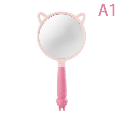 Ručné mini zrkadlo SPA Salón Roztomilé zrkadlo Zrkadlo na líčenie na predlžovanie mihalníc Králik Myš Ručné kozmetické zrkadlo s rukoväťou