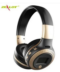 Căști fără fir ZEALOT B19 cu radio fm Căști stereo bluetooth cu microfon pentru telefon, computer, telefon Xiaomi