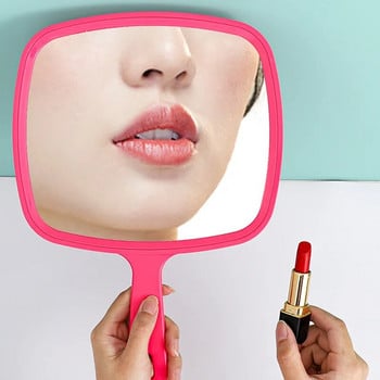 Ново ръчно огледало за грим Квадратно компактно огледало СПА салон Огледало за грим Косметично огледало Студентско огледало Настолно козметично огледало за жени