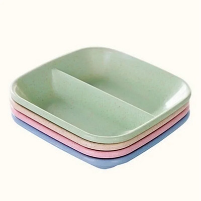 Kuchynský korenie tanier kreatívny pšeničný slamený tanier plastový tanier na občerstvenie uhorky podšálka domáci riad omáčka namáčanie občerstvenie tanier