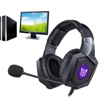 ONIKUMA K8 геймърски слушалки RGB шумопотискащи кабелни слушалки Геймърски слушалки за компютърни игри /XBox One/аксесоари за лаптопи