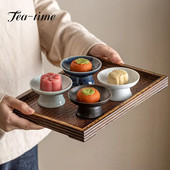 Κινεζικό ρετρό αναψυκτικό Οικιακό απλό πιάτο αποξηραμένων φρούτων Ψηλόποδη μικρή λεπτή θήκη για σνακ για πιάτα ζαχαροπλαστικής