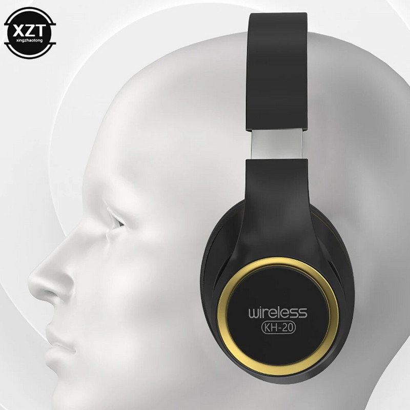 Belaidės „Bluetooth“ ausinės per ausis sulankstomos spalvingos stereofoninės kompiuterinės belaidės ausinės triukšmo panaikinimas HIFI TV žaidimų ausinės