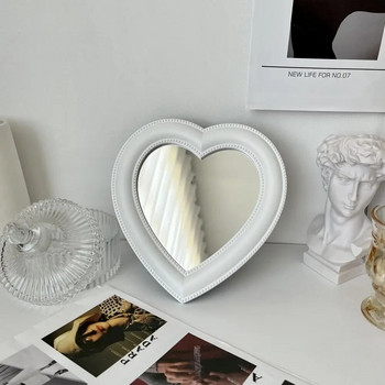 Огледало във формата на сърце с форма на любов Beauty High Definition Sweet Vising Mirror Simple INS Desktop Cosmetic Mirror Househop