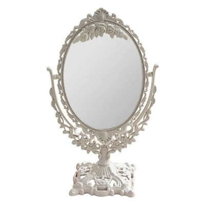Oglindă de birou Oglindă de machiaj cosmetică pivotantă 360° cu oglindă cu suport