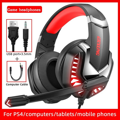 Căști J30 Joc cu microfon Esports 3.5 pentru telefoane mobile Tablete computere notebookMic Anularea zgomotului