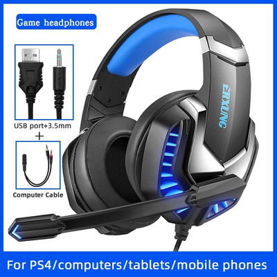 Căști J30 Joc cu microfon Esports 3.5 pentru telefoane mobile Tablete computere notebookMic Anularea zgomotului