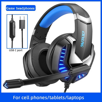 Căști J30 Joc cu microfon Esports 3.5 pentru telefoane mobile Tablete computere notebookMic Anularea zgomotului
