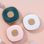 Cadou pentru femei Oglinzi de mână Mini oglindă de machiaj Oglindă de cosmetică pliabilă Oglindă compactă cu două fețe Oglindă cosmetică de buzunar