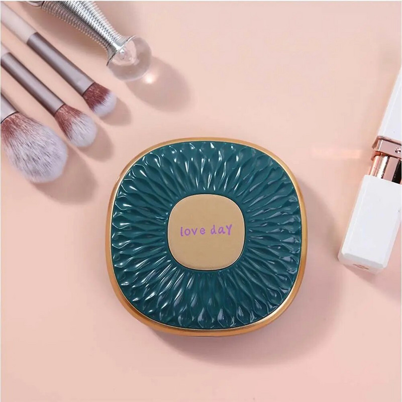 Cadou pentru femei Oglinzi de mână Mini oglindă de machiaj Oglindă de cosmetică pliabilă Oglindă compactă cu două fețe Oglindă cosmetică de buzunar