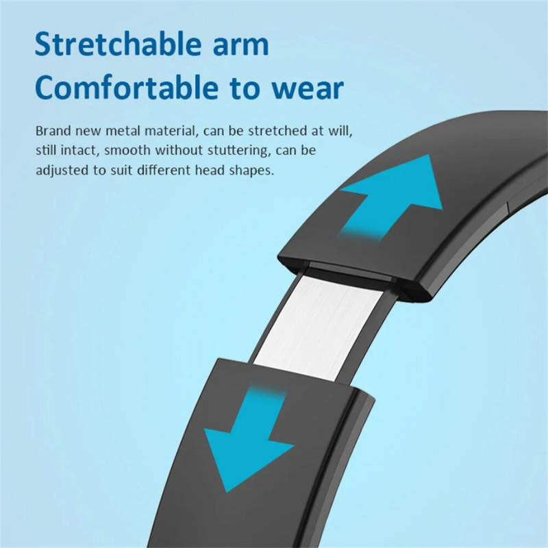 FF91 belaidės ausinės triukšmą slopinantis mikrofonas stereo garsas ausinės per ausis kompiuterio ausinės telefonams planšetiniams kompiuteriams