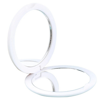 Καθρέφτης διπλής όψης τσέπης Στρογγυλός αναδιπλούμενος καλλυντικός καθρέφτης οβάλ καθρέφτης μακιγιάζ ταξιδιού Φορητός για τσέπη τσάντα τσάντας