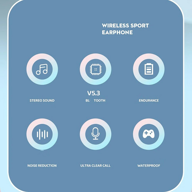 Belaidės ausinės Stereo garso ausinės Belaidžiai skambučiai Žaidimų triukšmo mažinimas kompiuteriniams žaidimams Biuro mastelio keitimo susitikimas