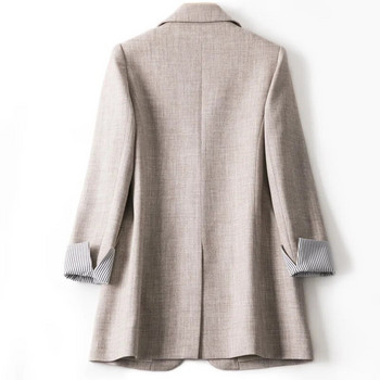 Μόδα επαγγελματικά καρό κοστούμια Γυναικεία δουλειά Γυναικεία μακρυμάνικα Άνοιξη Casual Blazer 2022 Νέα μπουφάν για γυναικεία παλτό