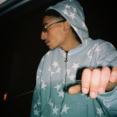 Hanorac cu mânecă lungă, cu mânecă lungă, tipărire, cu buzunare, imprimeu Harajuku, cu fermoar