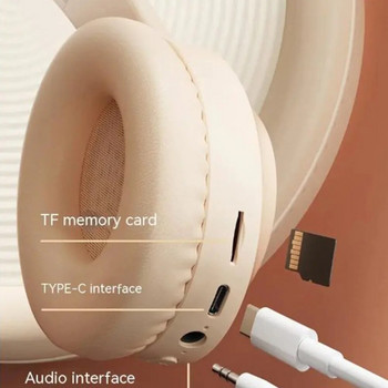Безжични слушалки Over-Ear HIFI слушалки Мащабируема сгъваема лента за глава Бутони Контролни слушалки за смарт телефон Компютър Лаптоп