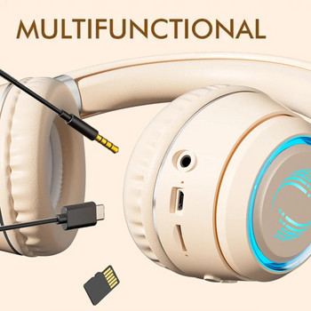 Ασύρματα ακουστικά Over-ear Ακουστικά HIFI Κλιμακόμενα κουμπιά αναδιπλούμενης ζώνης κεφαλής Ακουστικά ελέγχου για έξυπνο τηλέφωνο Φορητός υπολογιστής