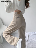 Dámske džínsy s vysokým pásom a širokými nohavicami, ležérne, veľká veľkosť 5xl, vrecovité rovné džínsové nohavice, kórejské streetwear, Vaqueros, vintage kot pantalones