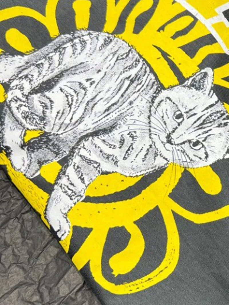 Dámske tričko s mačacou potlačou, nové okrúhle vintage ležérne tričká s krátkym rukávom, luxusné módne topy a oblečenie