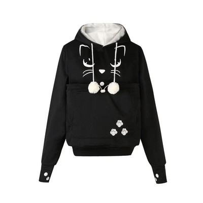 Hanorac pentru iubitorii de pisici Hanorac cangur câine animal de companie laba dropshipping pulovere husă pentru cârlige hanorac buzunar ureche de animal cu glugă Plus