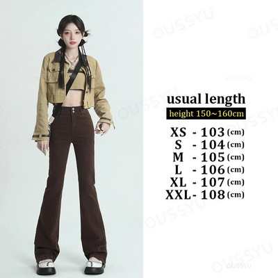 Dámske džínsy, bavlnené denimové rozšírené nohavice, elastické, vintage, streetwear, vysoký pás, štíhle, mamičky, Harajuku nohavice, plus dĺžka