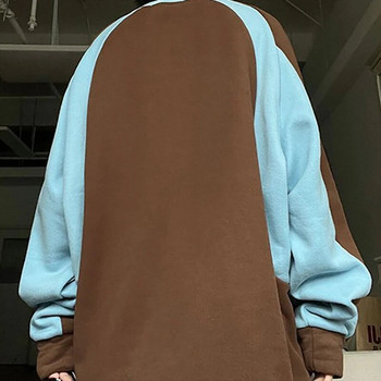 Y2K Stitch Hoodies Жени Мъже Корейска мода О деколте Свободен горен пуловер с дълъг ръкав Harajuku Streetwear Vintage Суичър за двойка