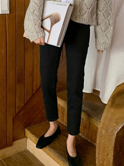 Buzunare cu talie înaltă Blugi Boyfriend Femei Stretch Albastru Doamnelor Denim Pantaloni cargo Pantaloni drepți Pantaloni spălați Blugi Streetwear