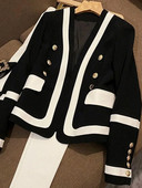 Dámske ležérne sako, elegantné, jednoduché, kancelárske, dámske, temperamentné, s výstrihom do V, s dlhým rukávom, elegantné, streetwear bundy