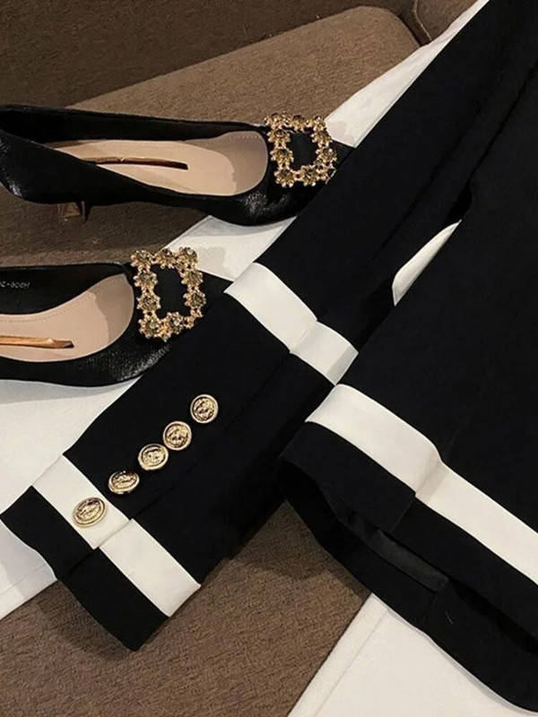 Dámske ležérne sako, elegantné, jednoduché, kancelárske, dámske, temperamentné, s výstrihom do V, s dlhým rukávom, elegantné, streetwear bundy