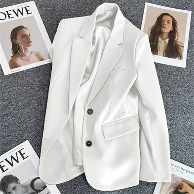 Dámske sako, nové voľné, ležérne, jarné a jesenné, jednofarebné, úzke sako