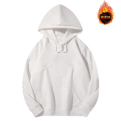 Jesenné a zimné dámske mikiny s kapucňou, bavlnené, jednofarebné, Harajuku, s kapucňou, s dlhým rukávom, ležérne dámske plyšové pulóvre, unisex, roupas femini