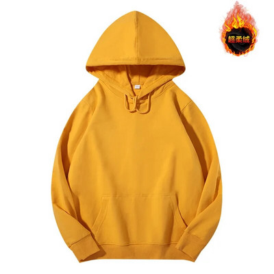 Jesenné a zimné dámske mikiny s kapucňou, bavlnené, jednofarebné, Harajuku, s kapucňou, s dlhým rukávom, ležérne dámske plyšové pulóvre, unisex, roupas femini