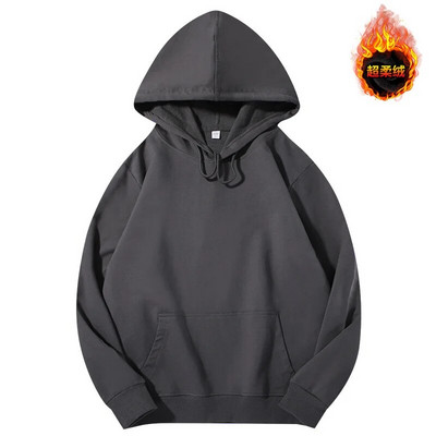 Jesenné a zimné dámske mikiny s kapucňou, bavlnené, jednofarebné, Harajuku, s kapucňou, s dlhým rukávom, ležérne dámske plyšové pulóvre, unisex, roupas femini