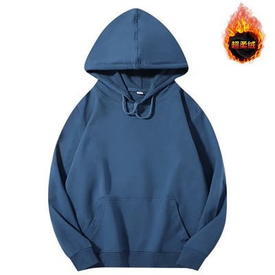 Jesenné a zimné dámske mikiny s kapucňou, bavlnené, jednofarebné, Harajuku, s kapucňou, s dlhým rukávom, ležérne dámske plyšové pulóvre, unisex, roupas femini