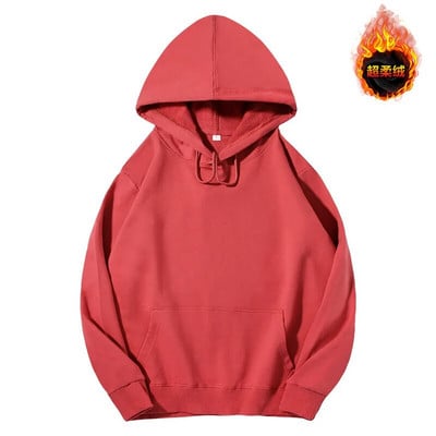 Jesenné a zimné dámske mikiny s kapucňou, bavlnené, jednofarebné, Harajuku, s kapucňou, s dlhým rukávom, ležérne dámske plyšové pulóvre, unisex, roupas femini