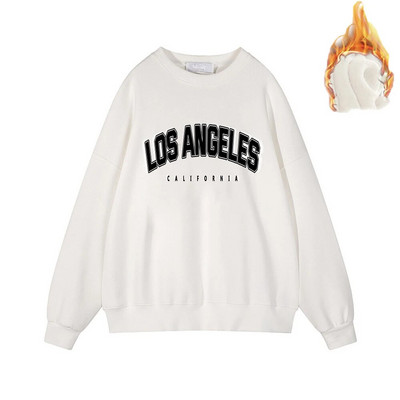 Dámska mikina s potlačou písmen Hirsionsan, 35% bavlna, mäkká, základná, voľná, dámska, pulóvre, kórejské mikiny s kapucňou, jeseň/novoročné fleecové oblečenie Y2k