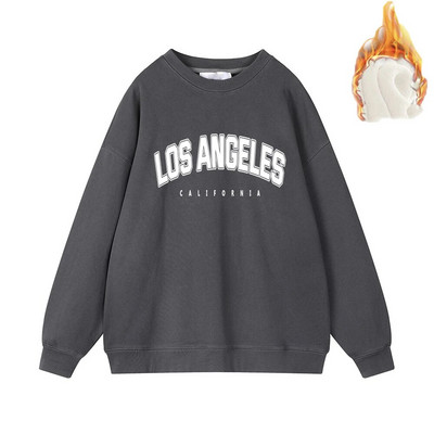 Dámska mikina s potlačou písmen Hirsionsan, 35% bavlna, mäkká, základná, voľná, dámska, pulóvre, kórejské mikiny s kapucňou, jeseň/novoročné fleecové oblečenie Y2k