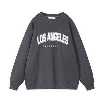 Dámska mikina s potlačou písmen Hirsionsan, 35% bavlna, mäkká, základná, voľná, dámska, pulóvre, kórejské mikiny s kapucňou, jeseň/novoročné fleecové oblečenie Y2k