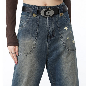 Y2k Women Ripped Destroyed Hole Jeans Casual Loose Denim Skinny Mopping Παντελόνι Boyfriend Jeans Femme ίσιο τζιν παντελόνι