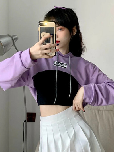 Cu pălărie Hanorace Femei Design de bază Moda tânără coreeană Mujer All-match Adolescenți Simplu Cool Loose Y2k Cozy Street Wear Popular
