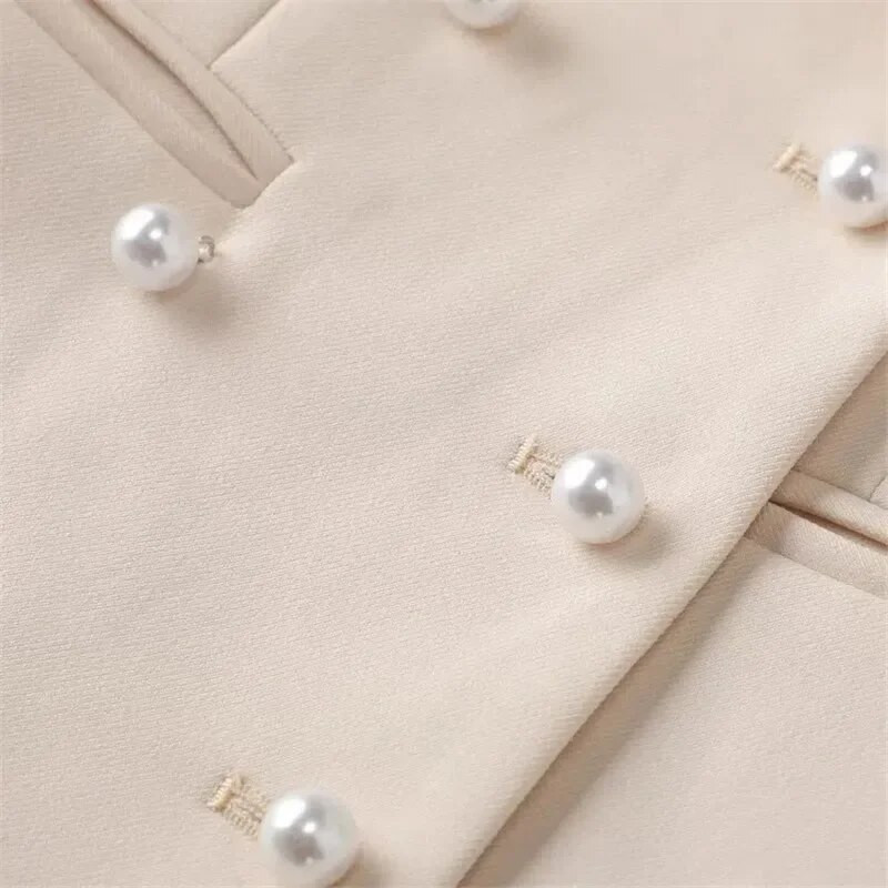 Jeseň/Zima 2023 Nové dámske ležérne sako, vrchné oblečenie, T, čierne, dvojradové dámske sako, 4XL, kancelárske, obchodné, dámsky kabát