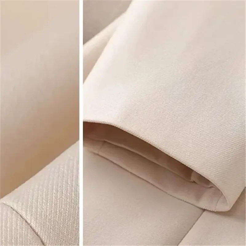 Jeseň/Zima 2023 Nové dámske ležérne sako, vrchné oblečenie, T, čierne, dvojradové dámske sako, 4XL, kancelárske, obchodné, dámsky kabát