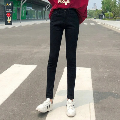 NOI Femei Stretch cu talie înaltă Blugi clasici retro Haine de damă 38 40 Pantaloni skinny Leggings push-up Jeans de mama Pantaloni creion
