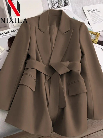 Νέο στην Άνοιξη Φθινοπωρινό σακάκι για γυναίκες 2024 Πανωφόρια Γυναικεία Παλτό Γυναικεία Ρετρό Φαρδιά Εφαρμογή Κομψό γυναικείο μπουφάν