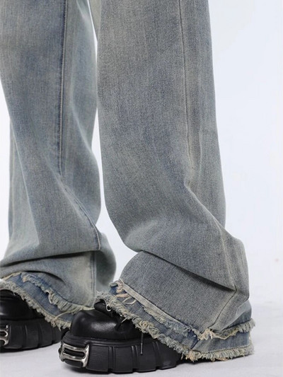 Dámske vintage dlhé džínsy, roztrhaný dizajn, elegantný voľný streetwear, Harajuku Y2k Ulzzang, jednoduché džínsové rovné nohavice, trendy boyfriend